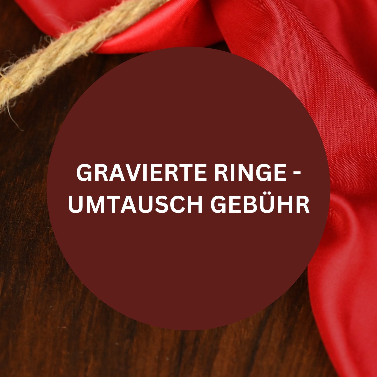 Gravierte Ringe / individuelle Ringe – Umtauschgebühr für Ringsets