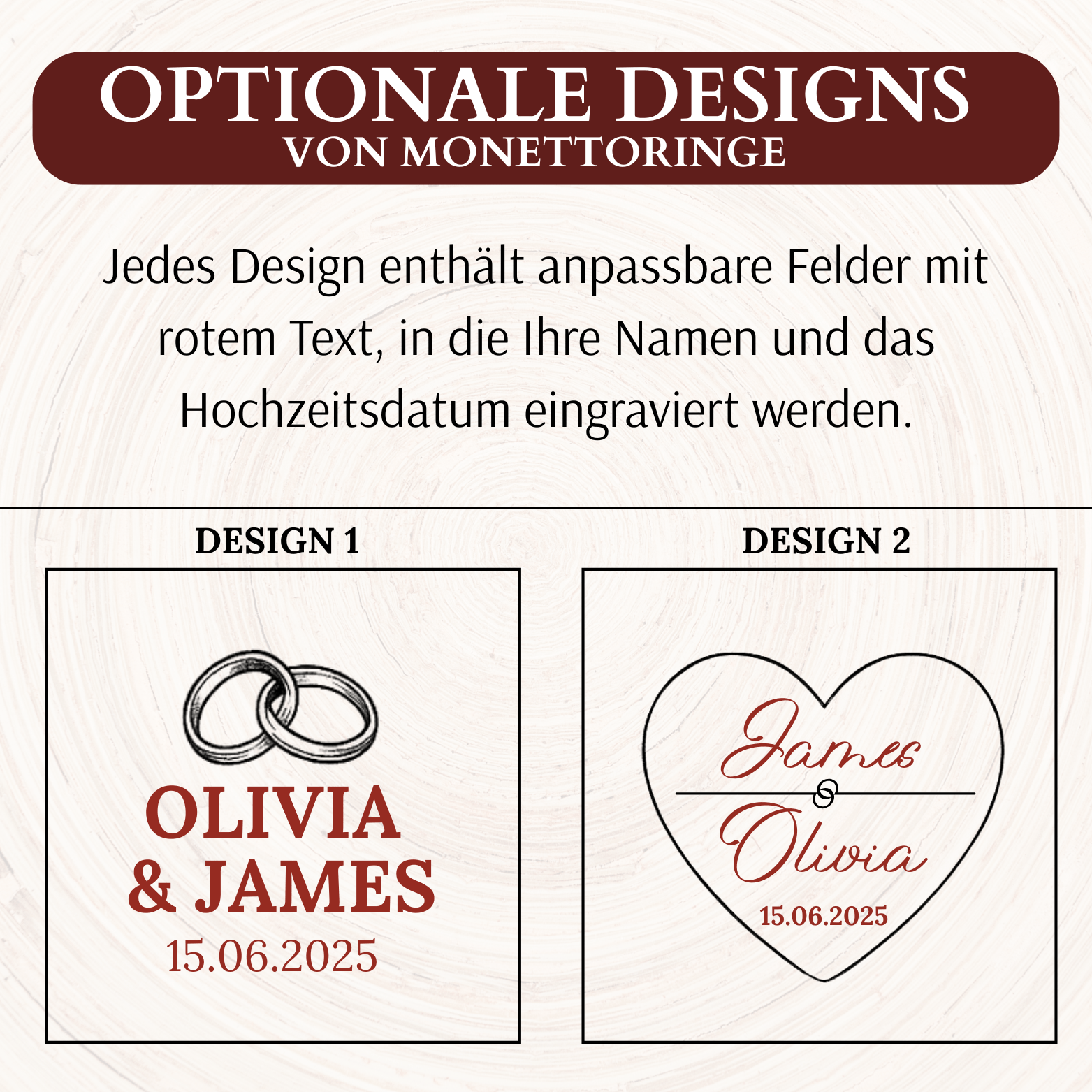 Personalisierbare Walnussholz-Box