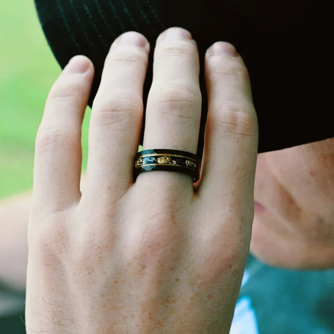 The Spektrum - Ringe Set - WOLFRAM / STERLING SILBER - Monetto Ringe