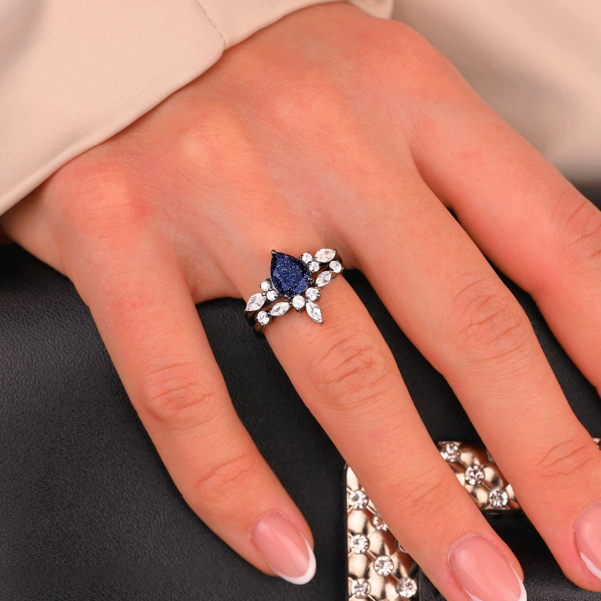 Sternenstaub - Verlobungsring für Damen - 925 STERLING SILBER - Monetto Ringe