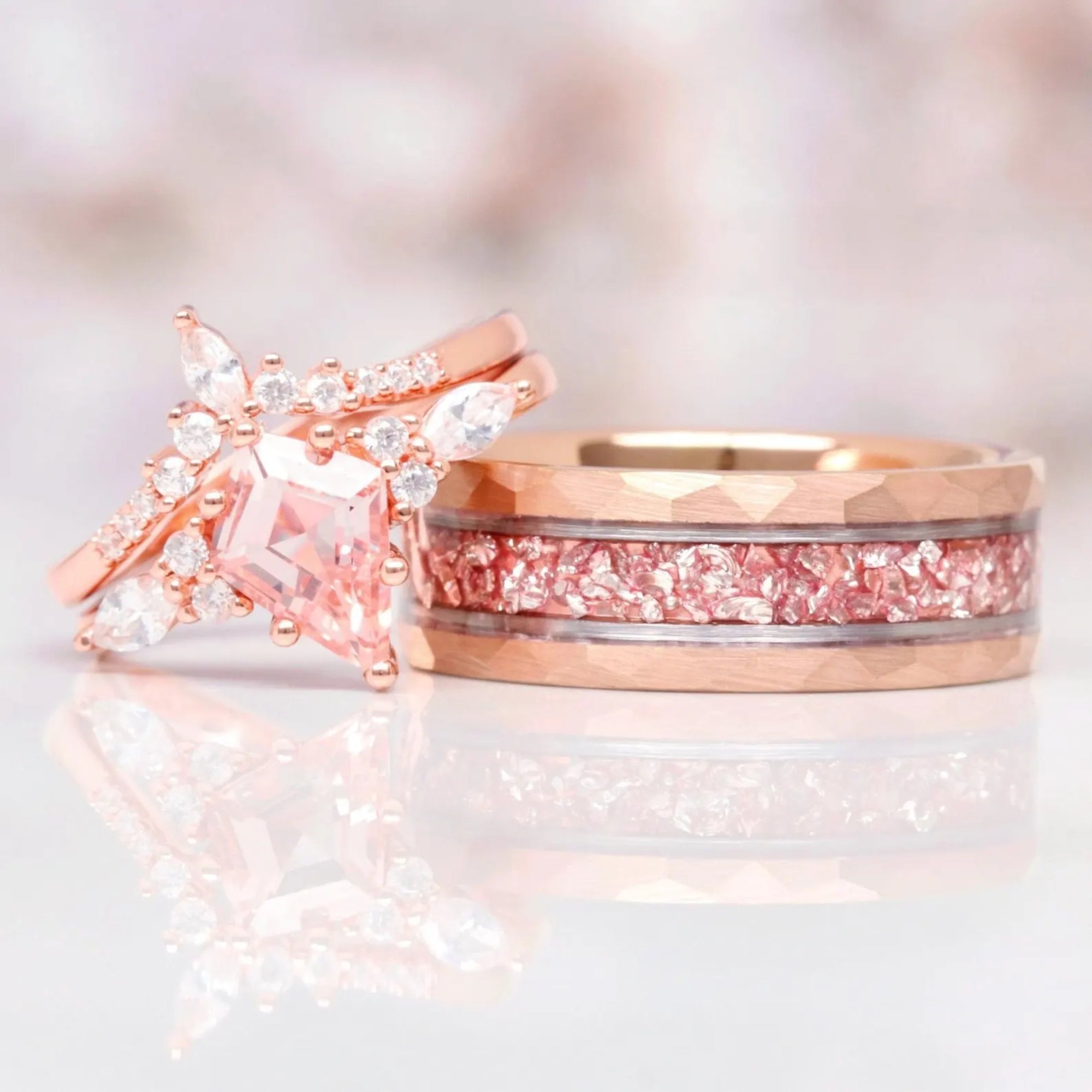 Blush Horizon - Ringe Set