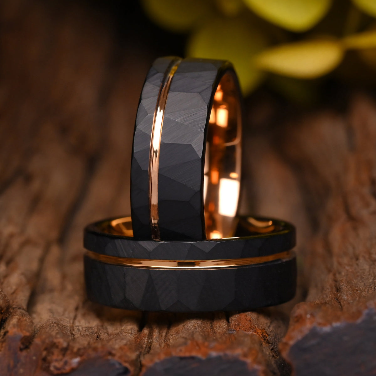 CEO - Ring für Männer - Wolframkarbid und Rosévergoldeter Ring