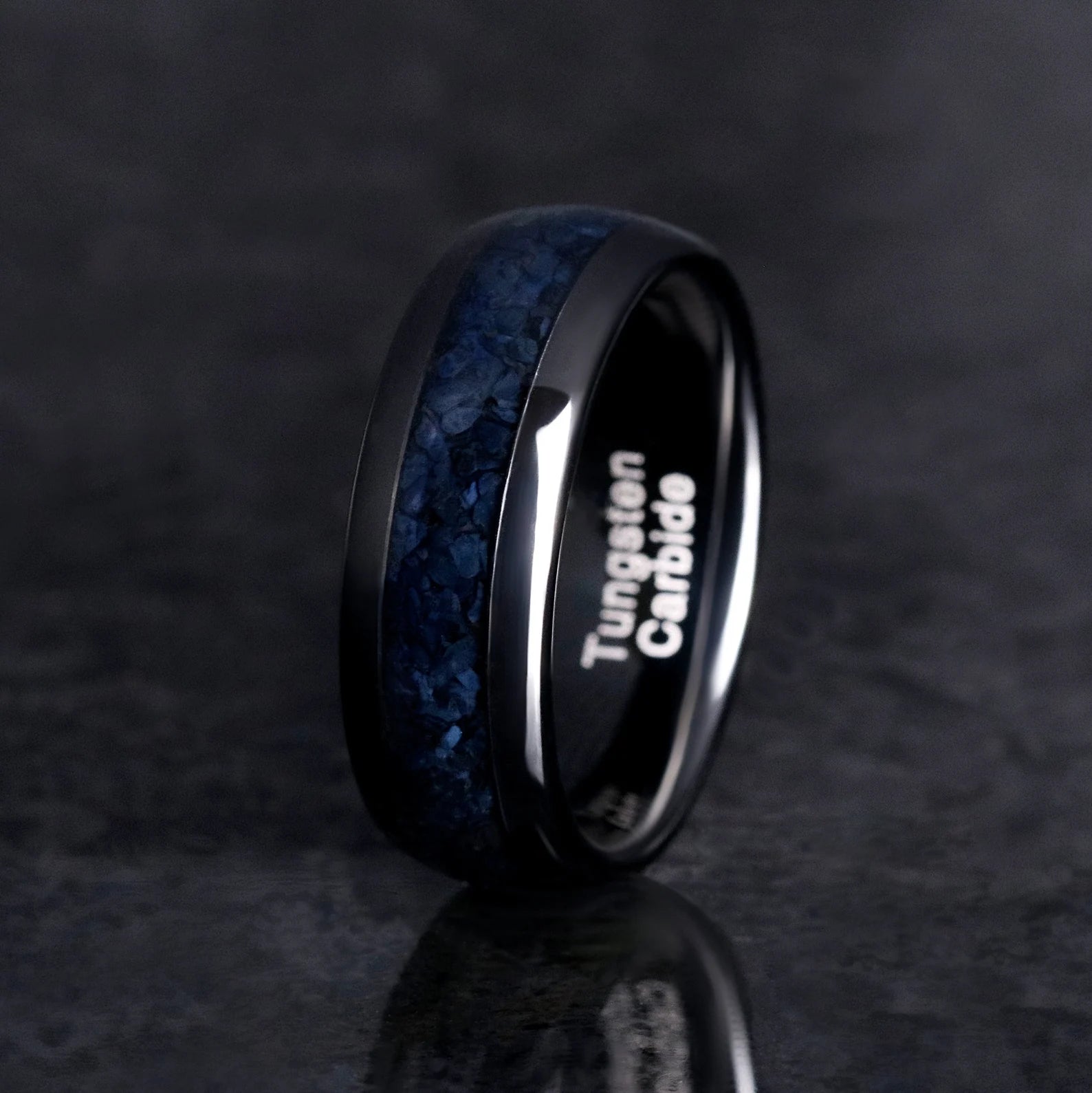 Mitternachts Obsidian - Ringe Set