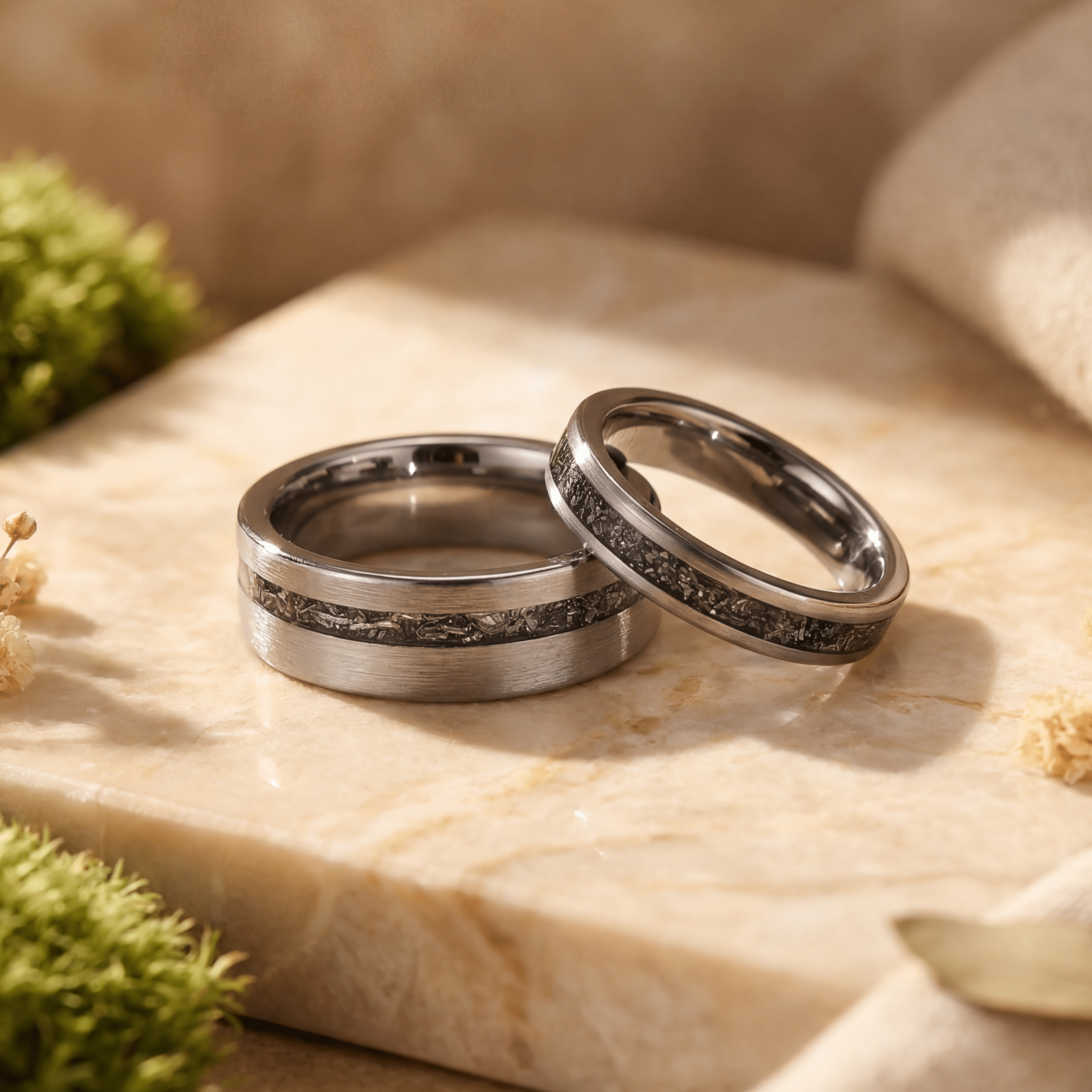 Silberstern - Ringe Set