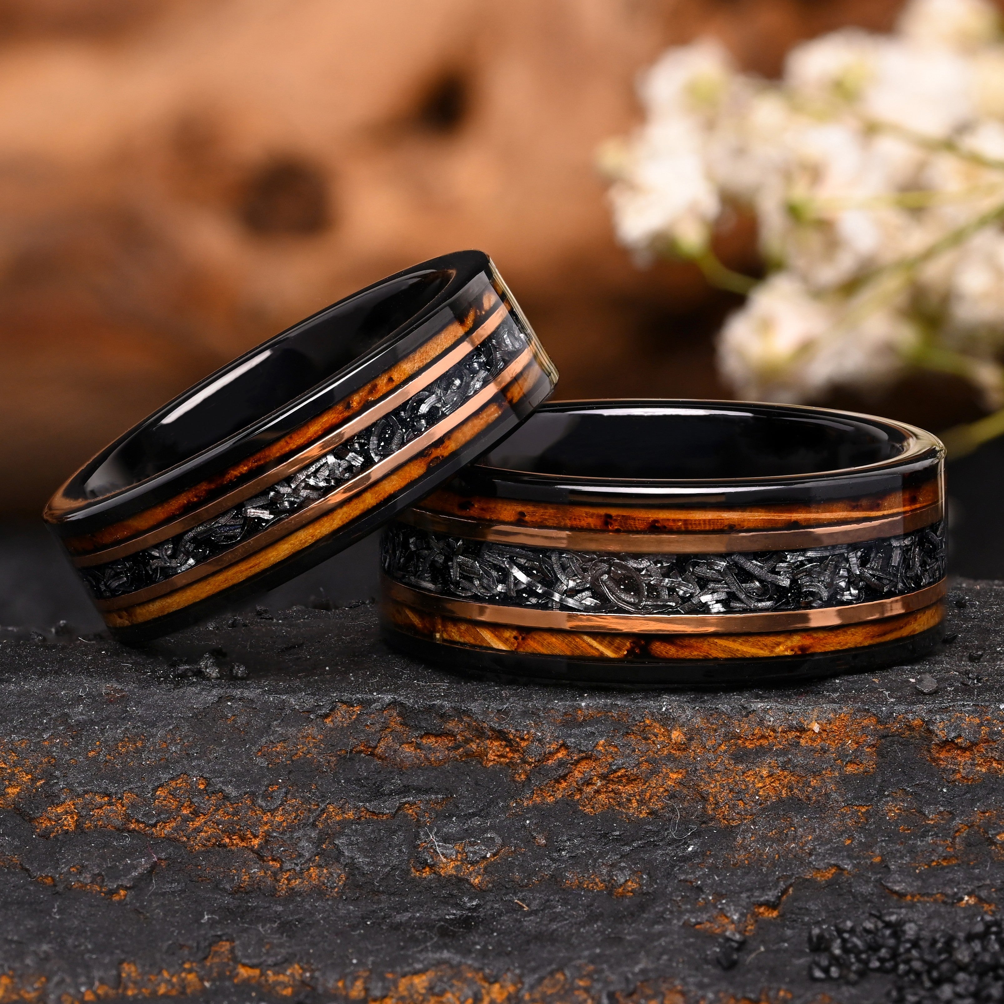 Sternholz - Ringe Set